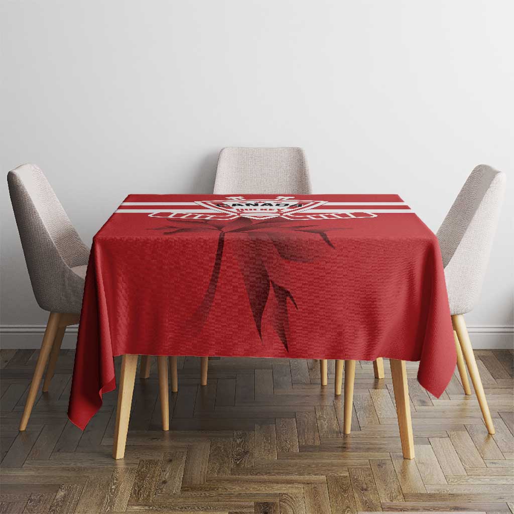 Canada Hockey Team Tablecloth Maple Leaf Red Version