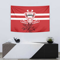 Canada Hockey Team Tapestry Maple Leaf Red Version