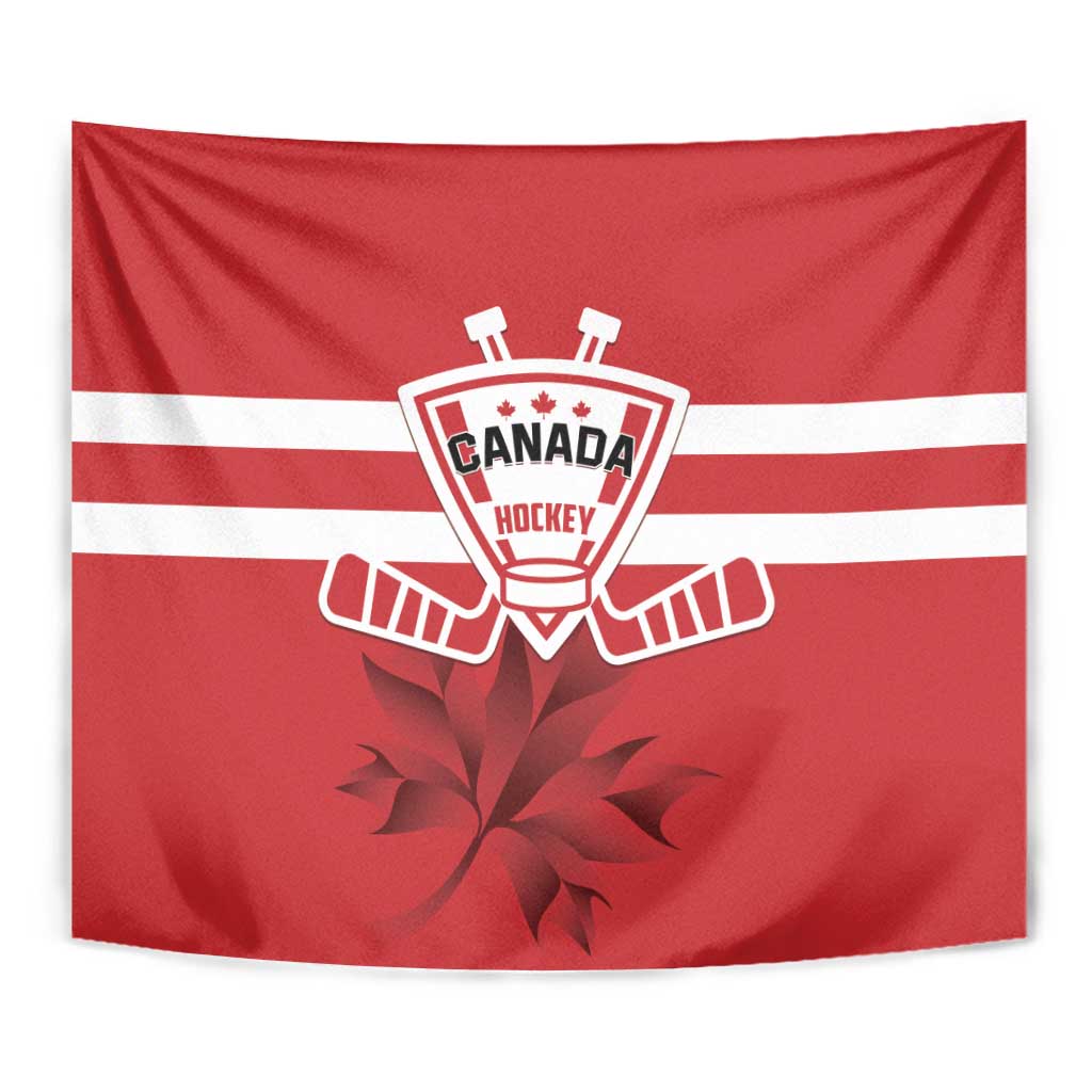 Canada Hockey Team Tapestry Maple Leaf Red Version