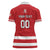 Custom Canada Hockey Team Women Polo Shirt Maple Leaf Red Version