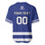 Custom Canada Hockey Team Baseball Jersey Maple Leaf Blue Version