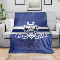Canada Hockey Team Blanket Maple Leaf Blue Version