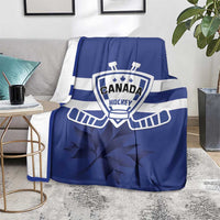 Canada Hockey Team Blanket Maple Leaf Blue Version