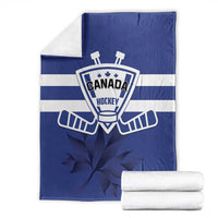Canada Hockey Team Blanket Maple Leaf Blue Version