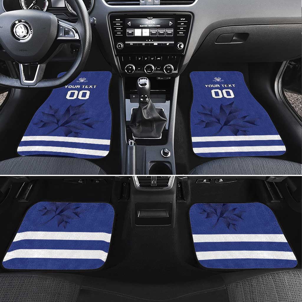 Canada Hockey Team Car Mats Maple Leaf Blue Version