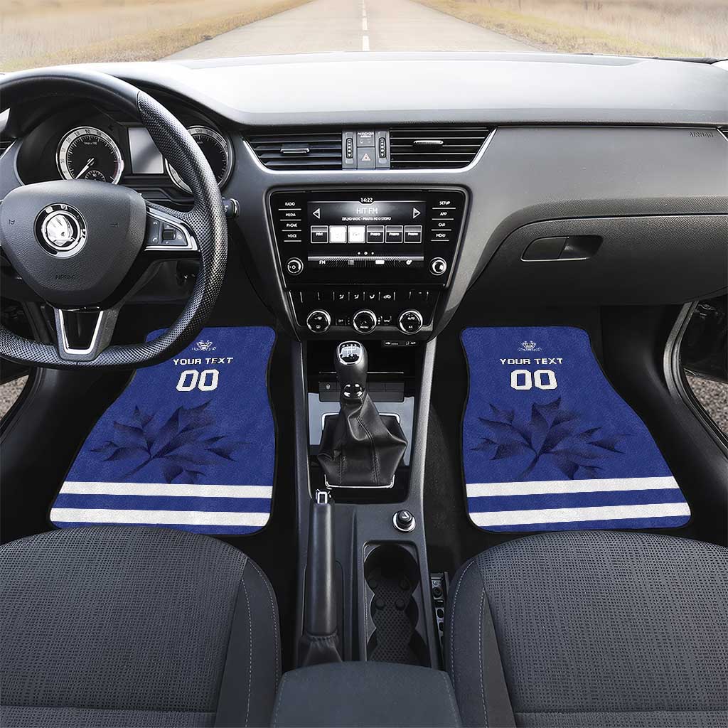 Canada Hockey Team Car Mats Maple Leaf Blue Version