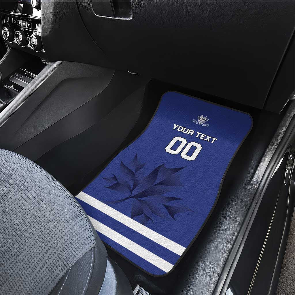 Canada Hockey Team Car Mats Maple Leaf Blue Version
