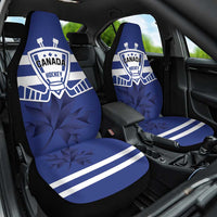 Canada Hockey Team Car Seat Cover Maple Leaf Blue Version