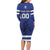 Custom Canada Hockey Team Family Matching Long Sleeve Bodycon Dress and Hawaiian Shirt Maple Leaf Blue Version
