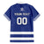 Custom Canada Hockey Team Family Matching Short Sleeve Bodycon Dress and Hawaiian Shirt Maple Leaf Blue Version