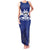 Custom Canada Hockey Team Family Matching Tank Maxi Dress and Hawaiian Shirt Maple Leaf Blue Version
