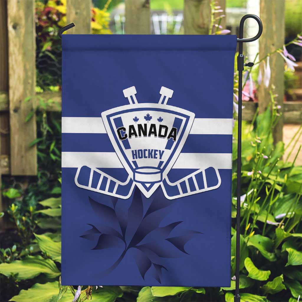 Canada Hockey Team Garden Flag Maple Leaf Blue Version