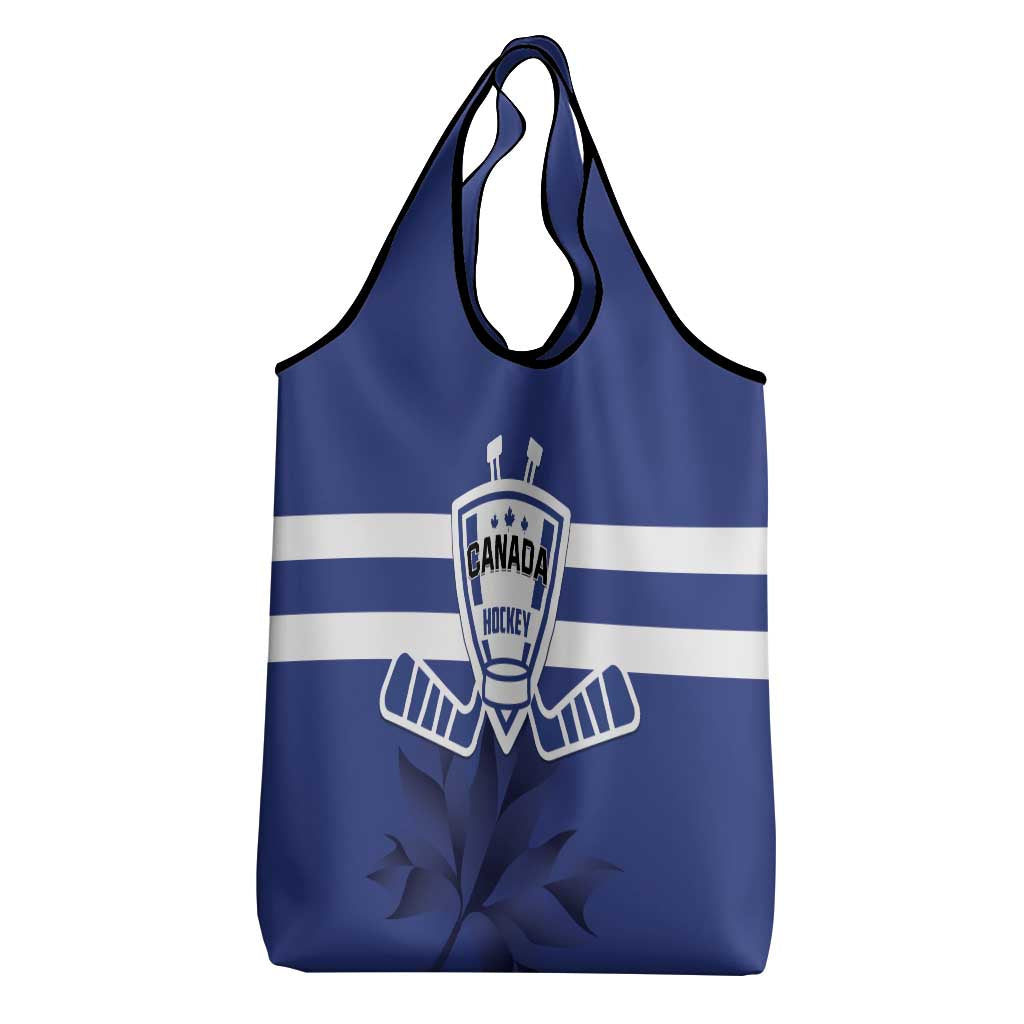 Canada Hockey Team Grocery Bag Maple Leaf Blue Version