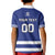 Custom Canada Hockey Team Kid Polo Shirt Maple Leaf Blue Version