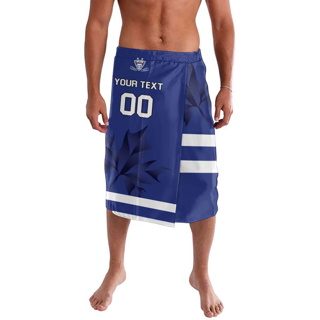 Custom Canada Hockey Team Lavalava Maple Leaf Blue Version