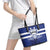 Canada Hockey Team Leather Tote Bag Maple Leaf Blue Version