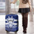 Canada Hockey Team Luggage Cover Maple Leaf Blue Version