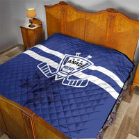 Canada Hockey Team Quilt Maple Leaf Blue Version
