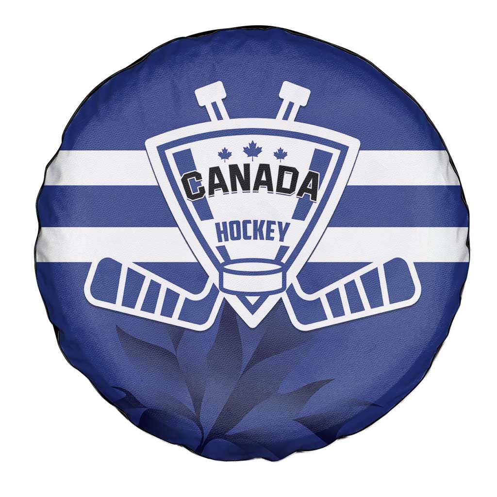 Canada Hockey Team Spare Tire Cover Maple Leaf Blue Version