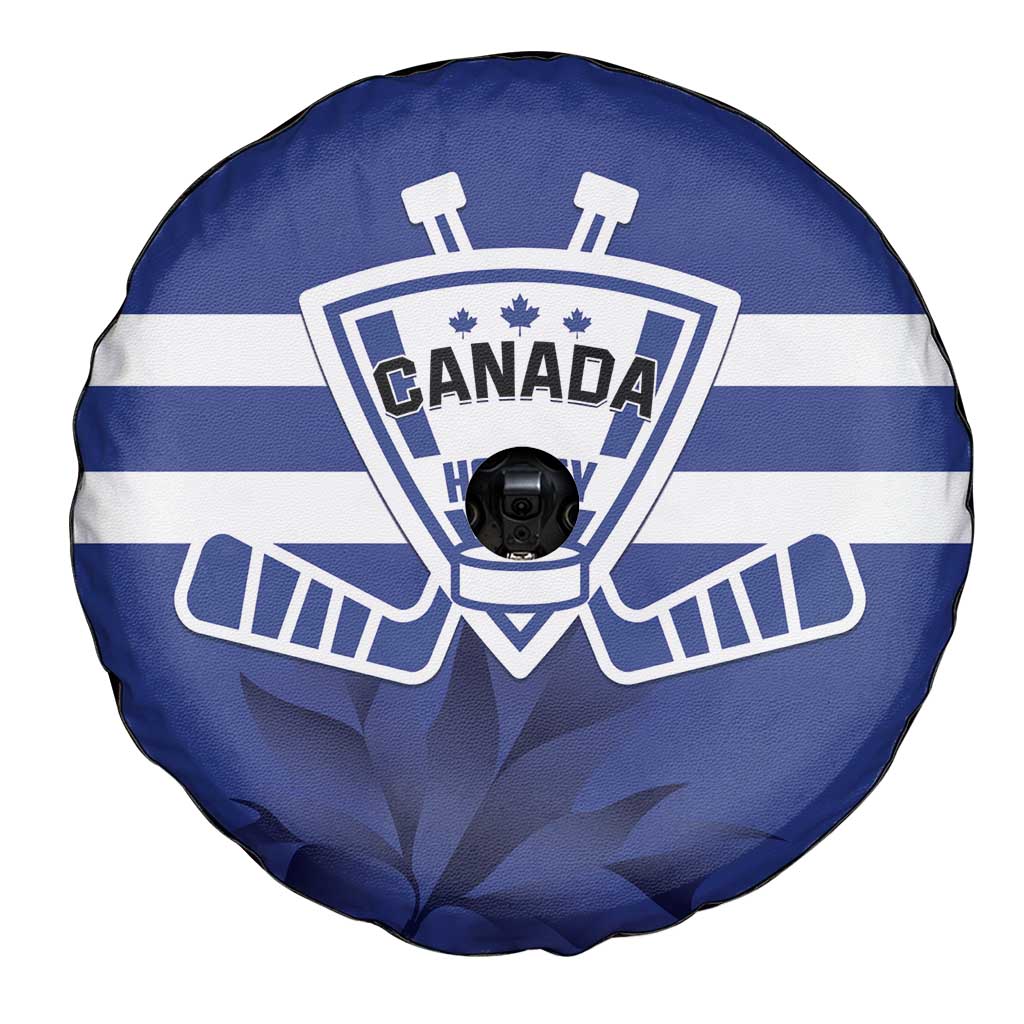 Canada Hockey Team Spare Tire Cover Maple Leaf Blue Version