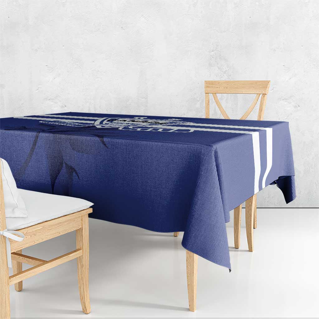 Canada Hockey Team Tablecloth Maple Leaf Blue Version