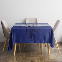 Canada Hockey Team Tablecloth Maple Leaf Blue Version