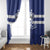 Canada Hockey Team Window Curtain Maple Leaf Blue Version