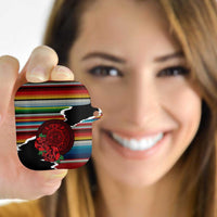 Mexico Aztec Circle AirPods Case Poncho Pattern