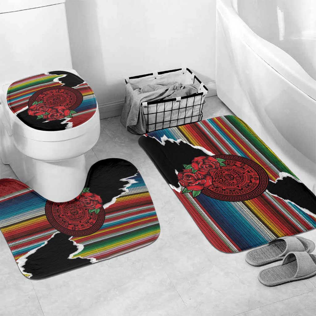 Mexico Aztec Circle Bathroom Set Poncho Pattern