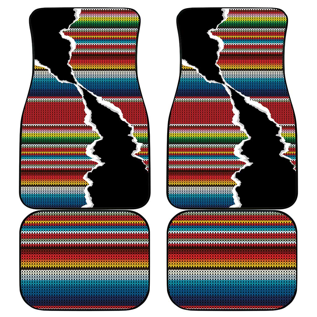 Mexico Aztec Circle Car Mats Poncho Pattern