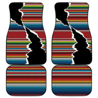 Mexico Aztec Circle Car Mats Poncho Pattern