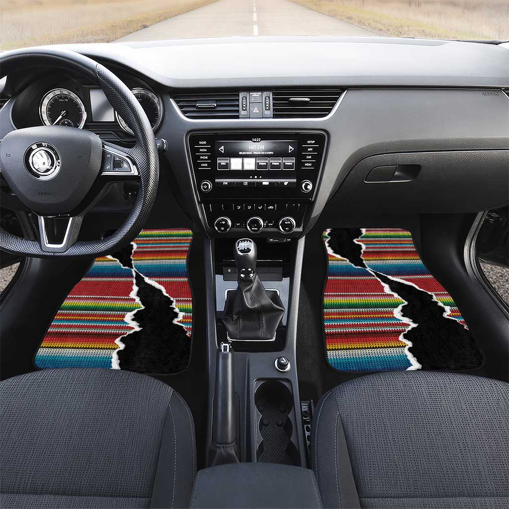 Mexico Aztec Circle Car Mats Poncho Pattern