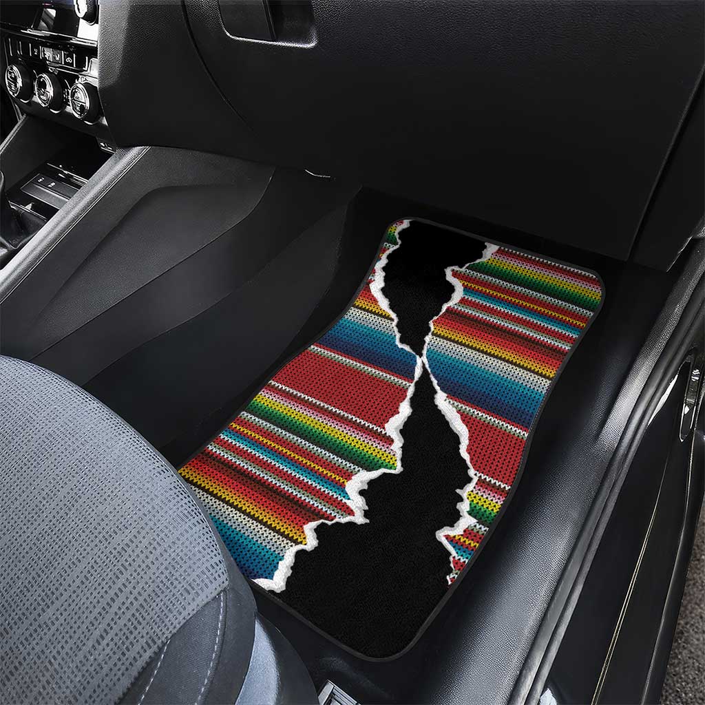 Mexico Aztec Circle Car Mats Poncho Pattern