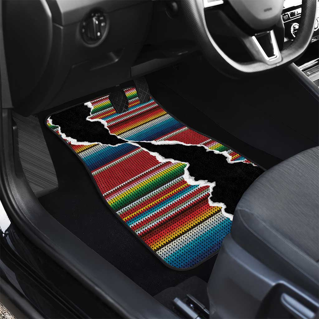 Mexico Aztec Circle Car Mats Poncho Pattern