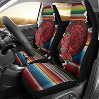 Mexico Aztec Circle Car Seat Cover Poncho Pattern