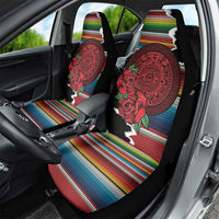 Mexico Aztec Circle Car Seat Cover Poncho Pattern