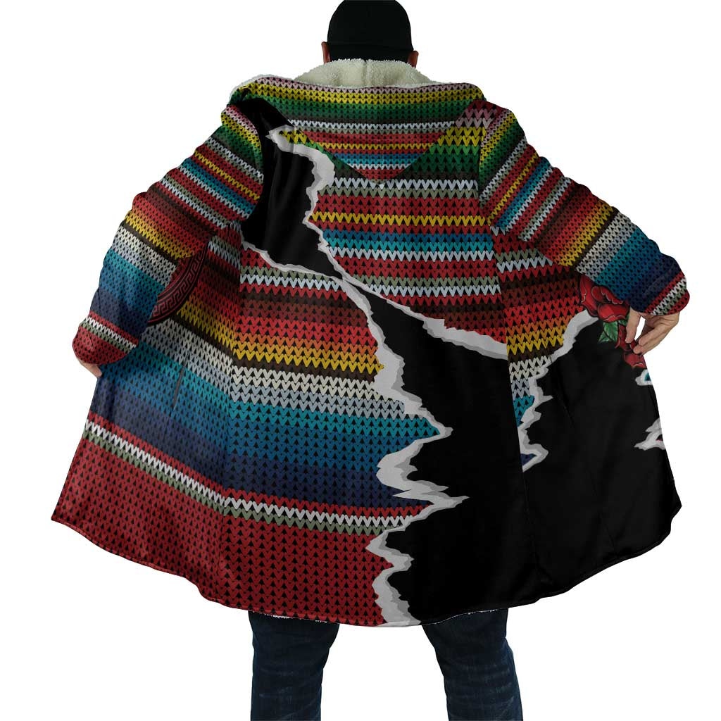 Mexico Aztec Circle Cloak Poncho Pattern