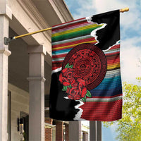 Mexico Aztec Circle Garden Flag Poncho Pattern