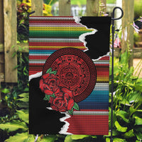 Mexico Aztec Circle Garden Flag Poncho Pattern