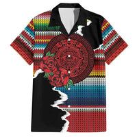 Mexico Aztec Circle Hawaiian Shirt Poncho Pattern