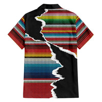 Mexico Aztec Circle Hawaiian Shirt Poncho Pattern