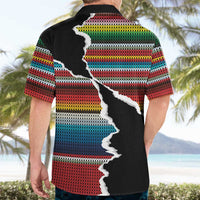 Mexico Aztec Circle Hawaiian Shirt Poncho Pattern