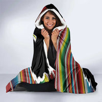 Mexico Aztec Circle Hooded Blanket Poncho Pattern