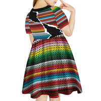 Mexico Aztec Circle Kid Short Sleeve Dress Poncho Pattern