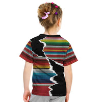 Mexico Aztec Circle Kid T Shirt Poncho Pattern