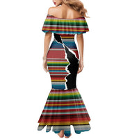 Mexico Aztec Circle Mermaid Dress Poncho Pattern