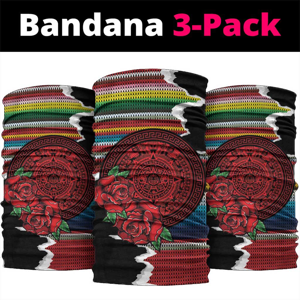 Mexico Aztec Circle Neck Gaiter Poncho Pattern
