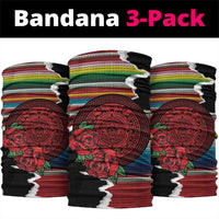 Mexico Aztec Circle Neck Gaiter Poncho Pattern