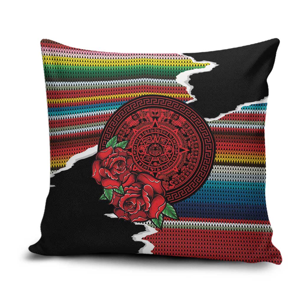 Mexico Aztec Circle Pillow Cover Poncho Pattern