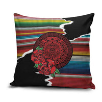 Mexico Aztec Circle Pillow Cover Poncho Pattern